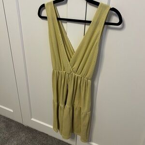 Yellow Sleeveless Dress
